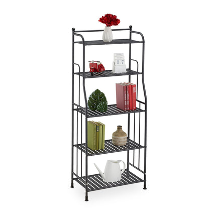 Floor-standing shelf with 5 shelves