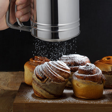 Flour sieve in stainless steel