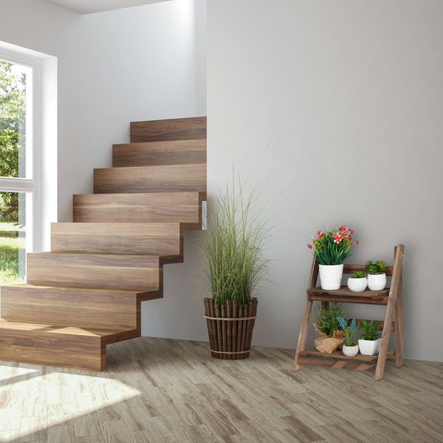 Blumentreppe Holz Dunkelbraun