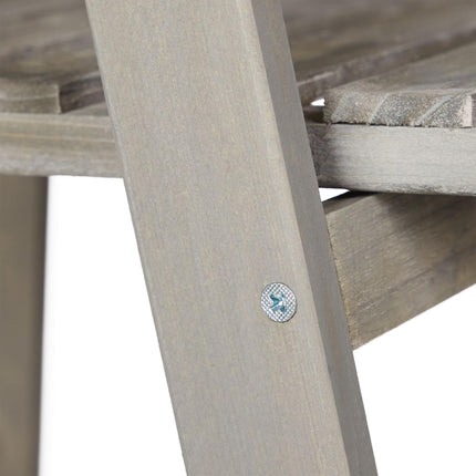 Blumentreppe Holz Grau