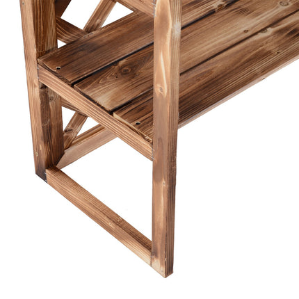 Plant stand in 3-tier spruce wood - space-saving indoor/outdoor use