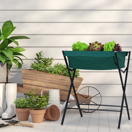 Flower box on legs foldable