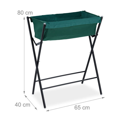 Flower box on legs foldable