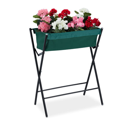 Flower box on legs foldable