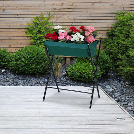 Flower box on legs foldable