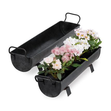 Coffret de deux boîtes à fleurs