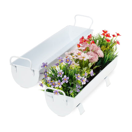 Coffret de deux boîtes à fleurs