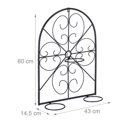 Flower pot holder in black