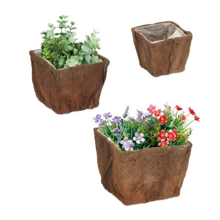 Pot de fleurs - lot de 3