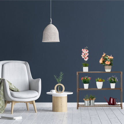 Flower stand in brown metal 3 levels