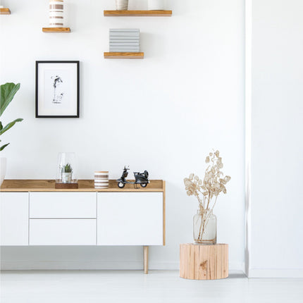 Flower stool in natural design