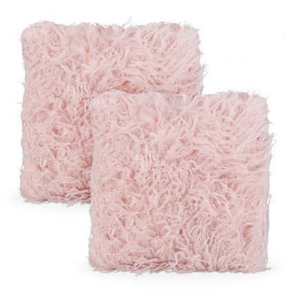 Fluffy pillow pink