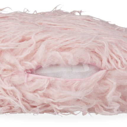 Fluffy pillow pink