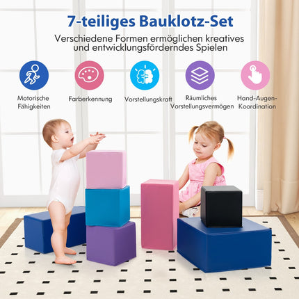 Schaumstoff-Bausteine-Set – 7 Teile, weich & langlebig