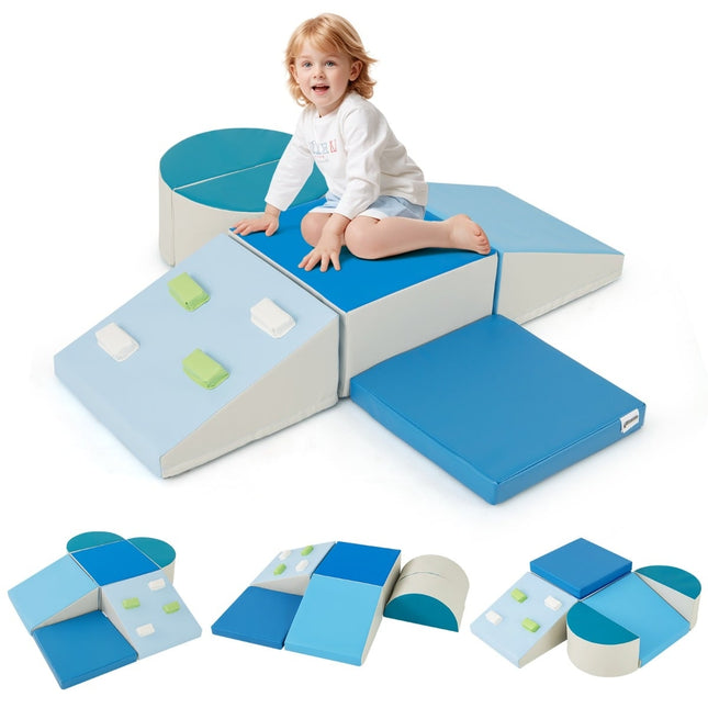 Schaumstoff-Kletterblöcke Set für Kleinkinder, 6-teiliges Indoor-Spiel