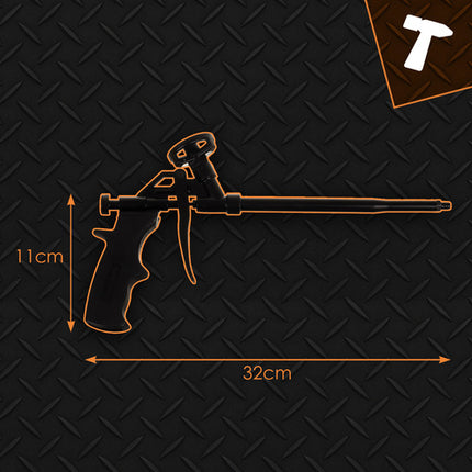 Pistole na PU pěnu s regulací, kovové tělo, 320mm