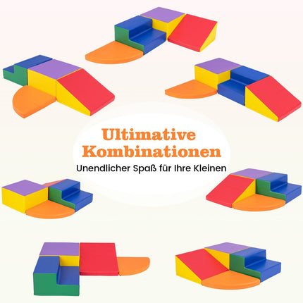 Schaumstoff-Spielbausteine – 4-teiliges Kletter- und Rutschset