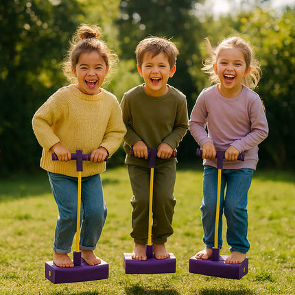 Schaumstoff Pogo Jumper für Kinder – rutschfest, quietschender Spaß