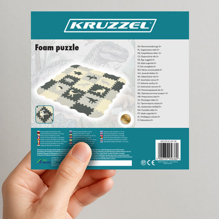 Schaumstoff-Puzzlematte, 30.5x30.5cm, 35 Teile, EVA-Schaum