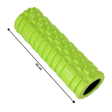 Masážní pěnový válec, zelená, 45 cm, pro regeneraci svalů