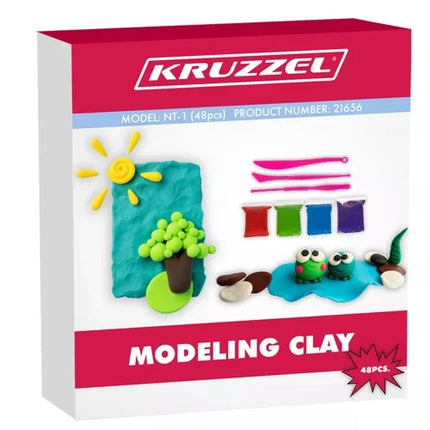 Pěnová modelína, sada 48 ks, Kruzzel 21656