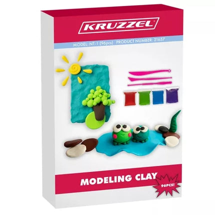 Pěnová modelína, sada 96 ks, Kruzzel 21657