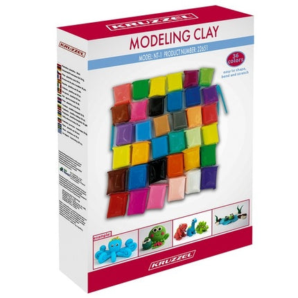 Schaum-Knetmasse-Set 36-tlg. Kruzzel 22651 