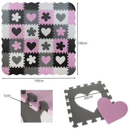 Schaumstoffpuzzle 30x30cm 16-tlg. P16134 