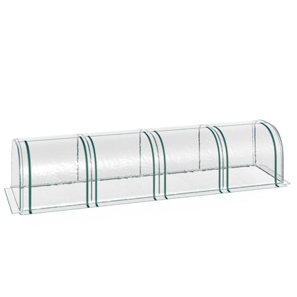 Transparent greenhouse with door - 395 x 100 x 80 cm
