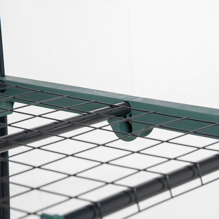Mini greenhouse with 5 shelves for plants, 69x49x193 cm