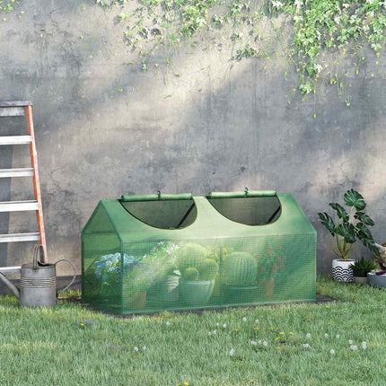 Folientreibhaus mit Fenster, 120x60x60 cm, wetterfest