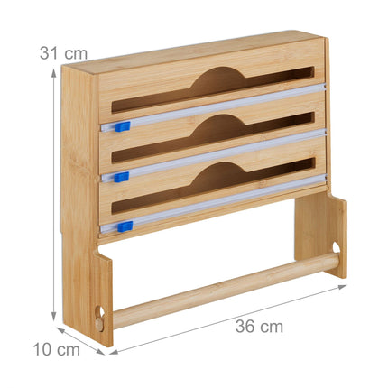 Folienspender mit Küchenrollenhalter