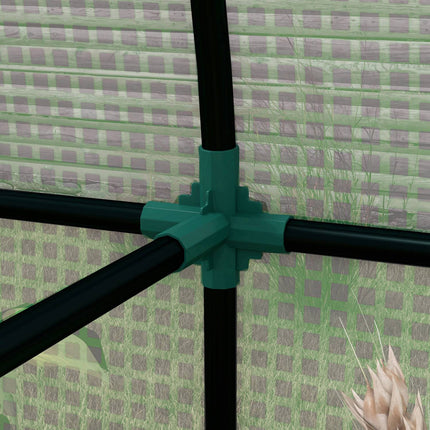 Greenhouse with UV protection, 2 doors, side window, PE material