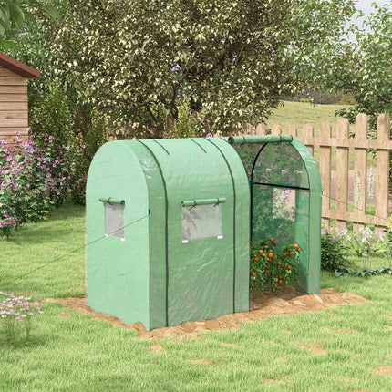 Greenhouse with UV protection, 2 doors, side window, PE material