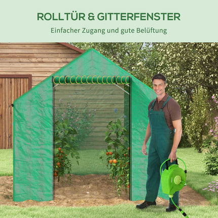 Winddichtes Foliengewächshaus 2x3x2m mit UV-Schutz