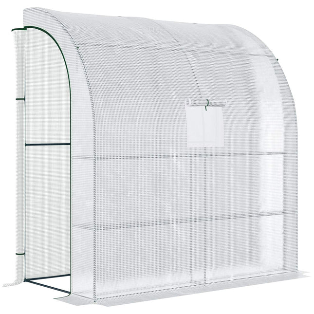 Folientreibhaus 200x100x215cm, Netzfenster & UV-Schutz