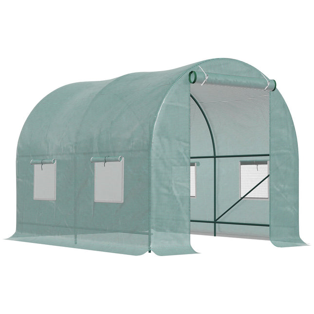 Greenhouse foil tunnel, cold frame with window, 245x200x198 cm