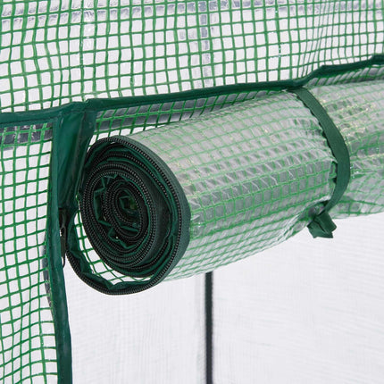 Foil greenhouse with shelf