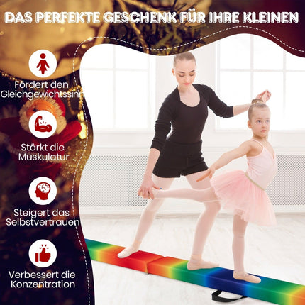 Foldable 270 cm Gymnastics Balance Beam for Kids