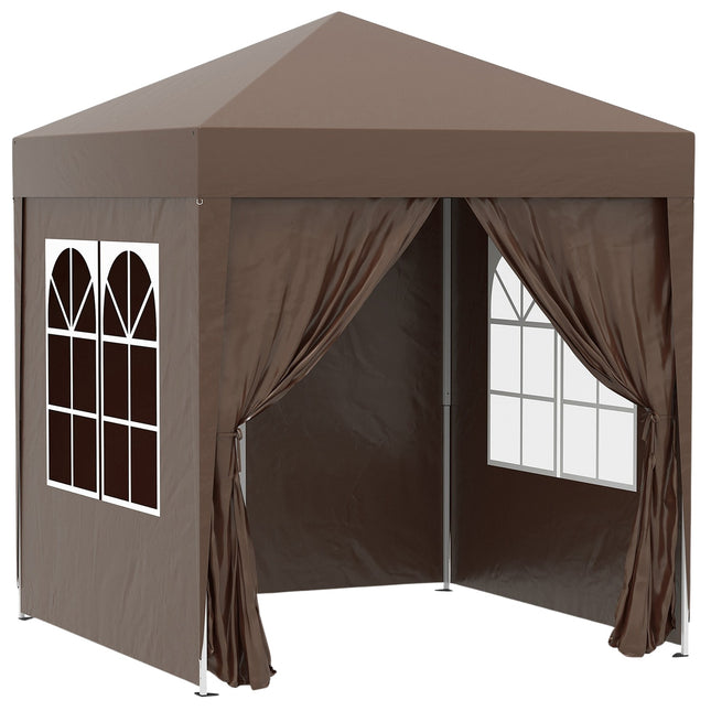 Faltbarer 2x2m Pavillon, UV-geschützt mit 4 Seitenwänden und Tasche
