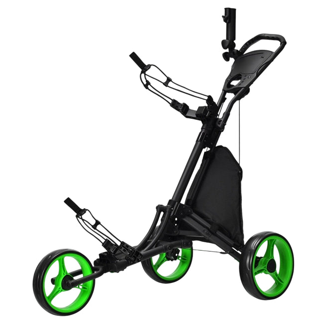 Faltbarer 3-Rad-Golftrolley mit verstellbarem Griff