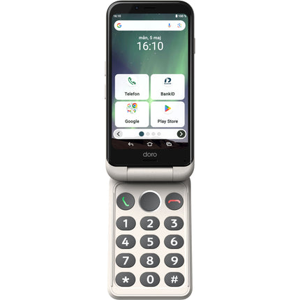 Faltbares 4G-Smartphone mit beleuchteter Tastatur, einfacher Benutzeroberfläche