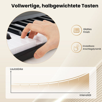 Faltbare 88-Tasten-Tastatur mit Dual-Modus & Lernfunktion
