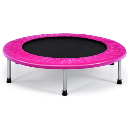 Faltbares rosa Trampolin für Kinder, 97 cm, 150 kg Tragkraft