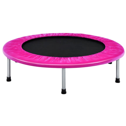Faltbares rosa Trampolin für Kinder, 97 cm, 150 kg Tragkraft