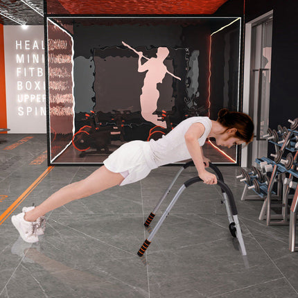 Klappbarer Bauchtrainer mit gepolsterter Kopfstütze, 150 kg