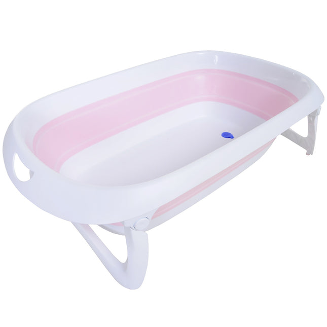 Faltbare rosa Babywanne, ergonomisches rutschfestes Design