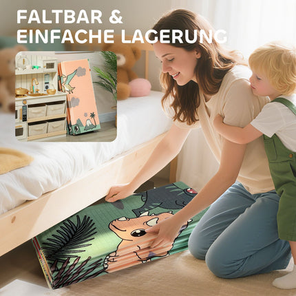 Faltbare Baby-Spielmatte, doppelseitig, 196x176 cm, mehrfarbig