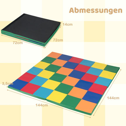 Foldable Baby Play Mat – Soft Foam & Waterproof Cover