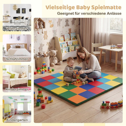 Foldable Baby Play Mat – Soft Foam & Waterproof Cover